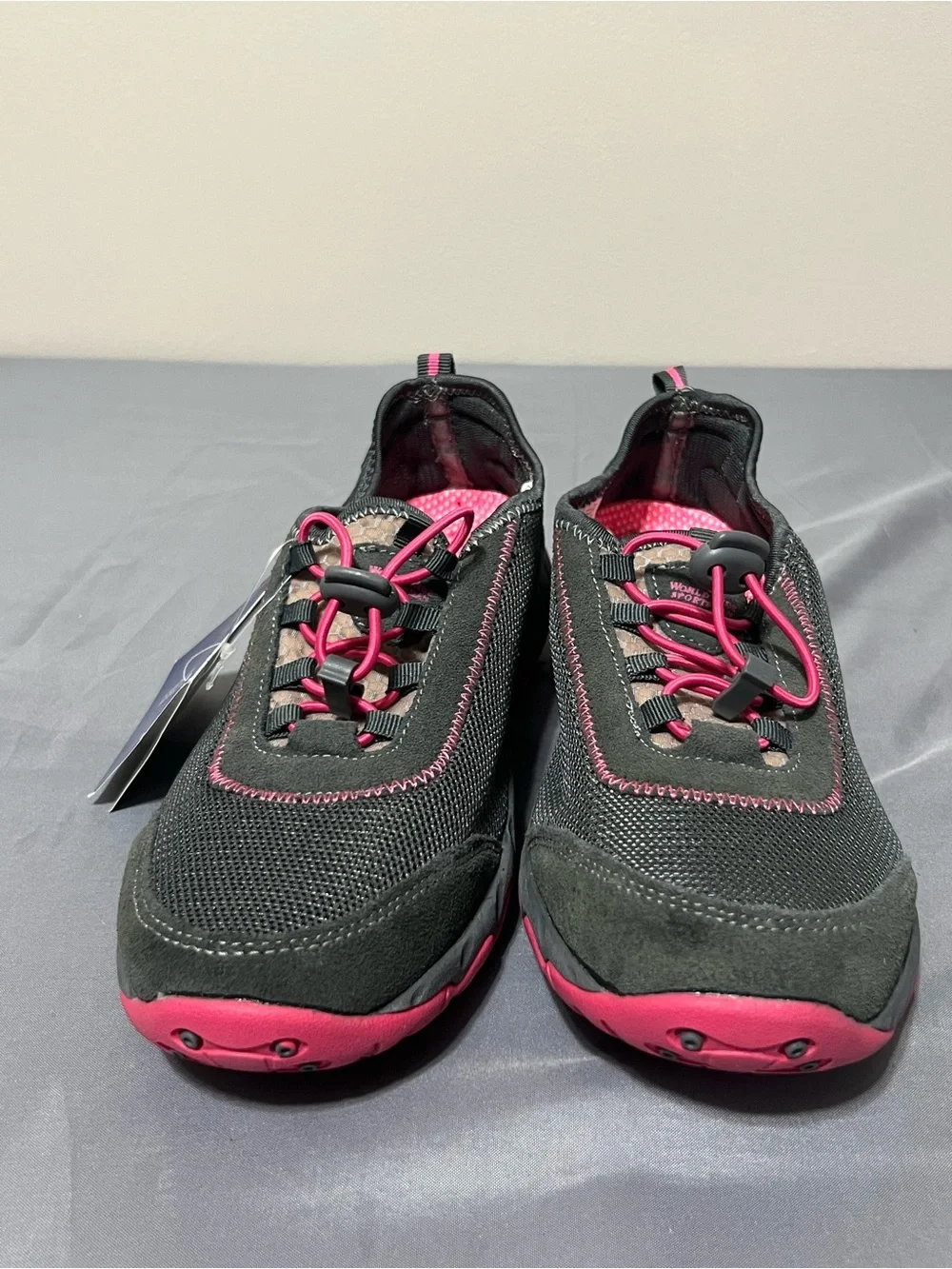 NWT Fisherman Worldwide Sportsman Clear Creek Shoes Womens 10M Gray Suede Mesh